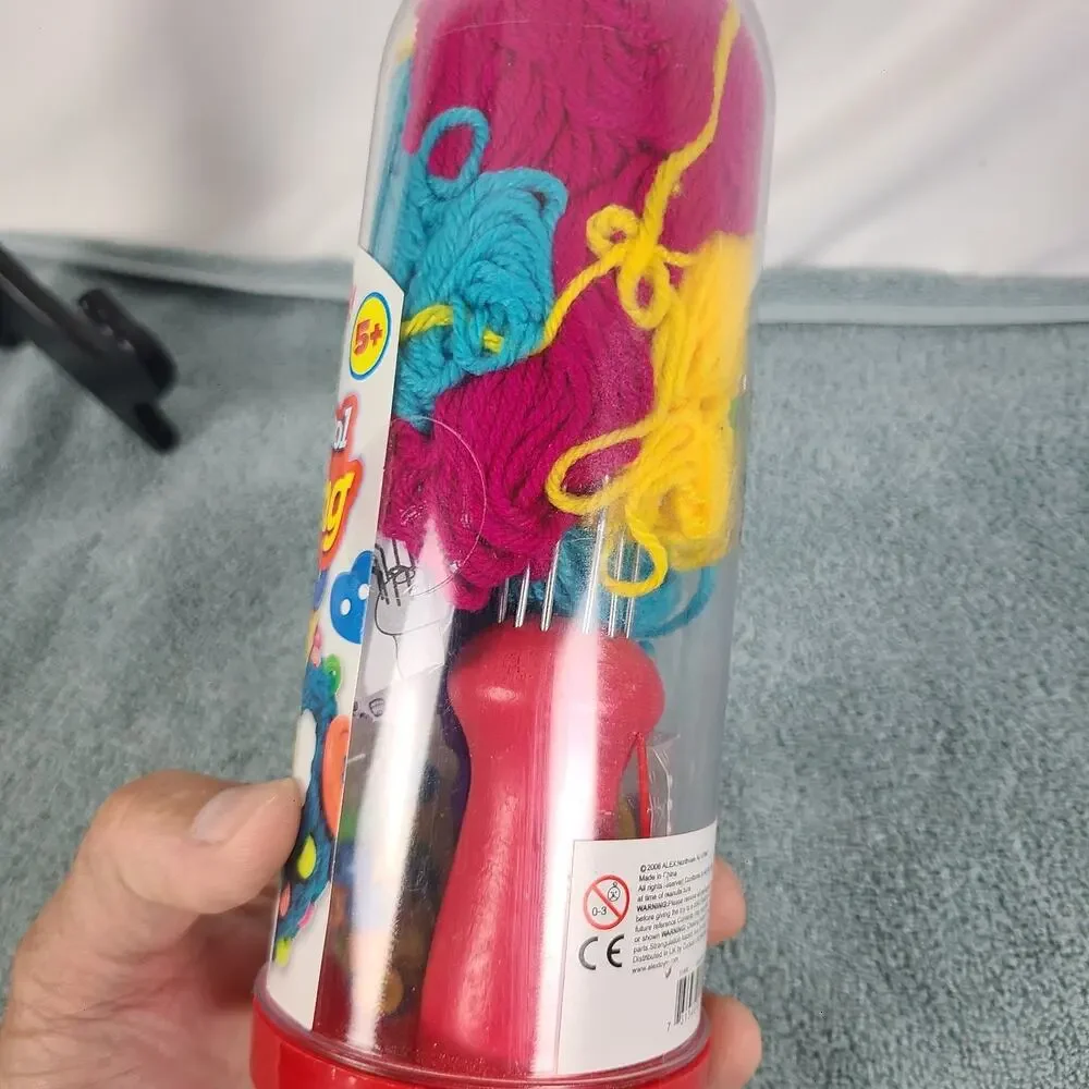 Alex Toys Craft Cool Spool Knitting Set 5 Skeins of Yarn Knitting Tool ages 5 up